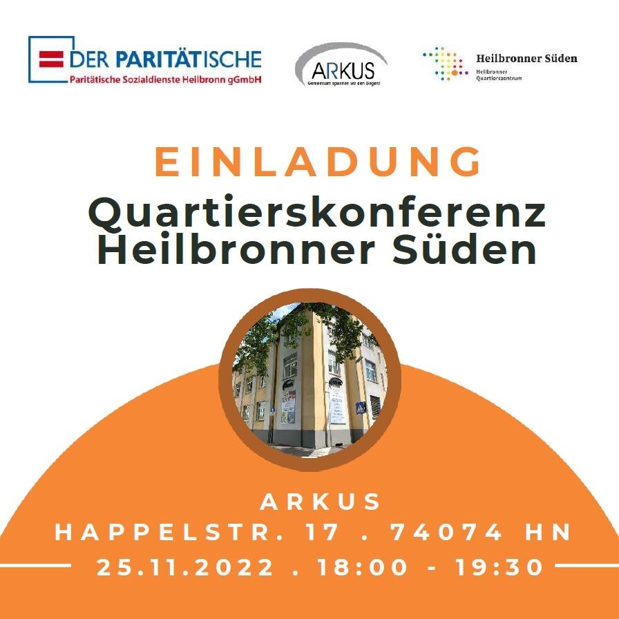 Flyer zur Quartierskonferenz Heilbronner Süden