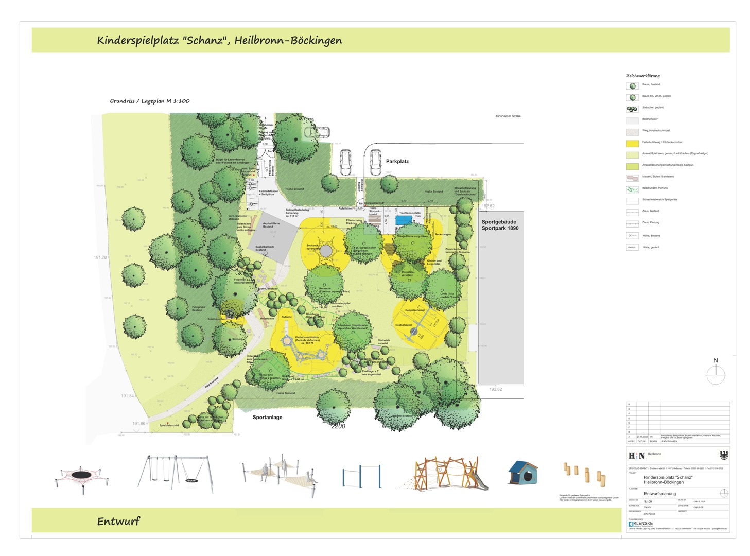 Entwurf Kinderspielplatz Schanz I