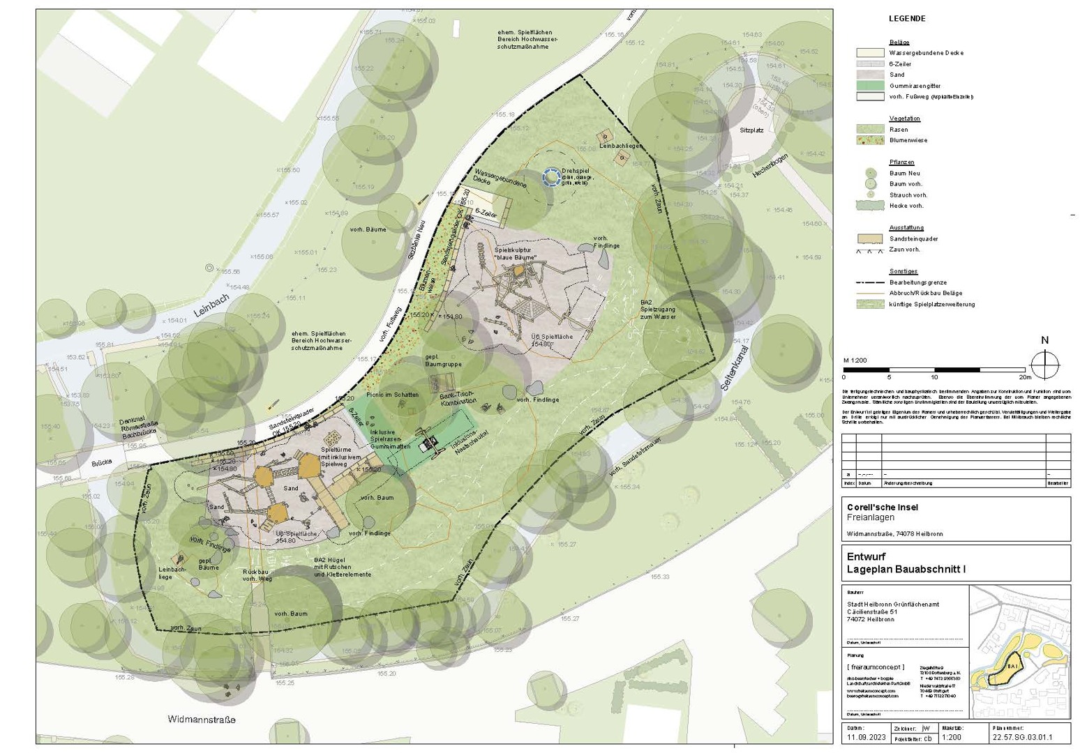 Entwurf Kinderspielplatz Corell'sche Insel